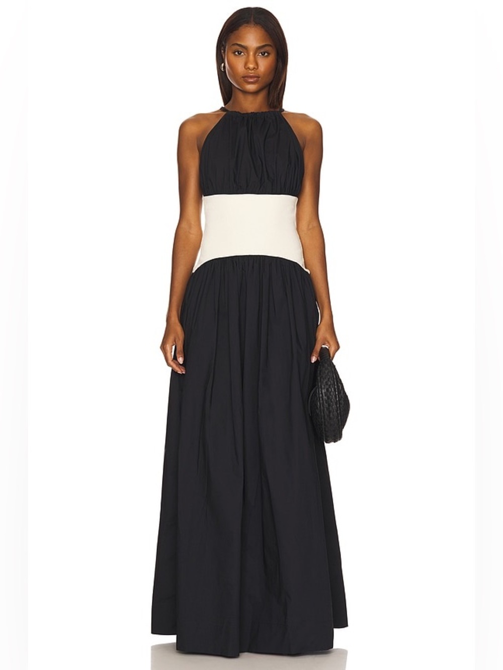 Lovers and Friends Lorelie Black Ivory Halter Maxi Dress REVOLVE
